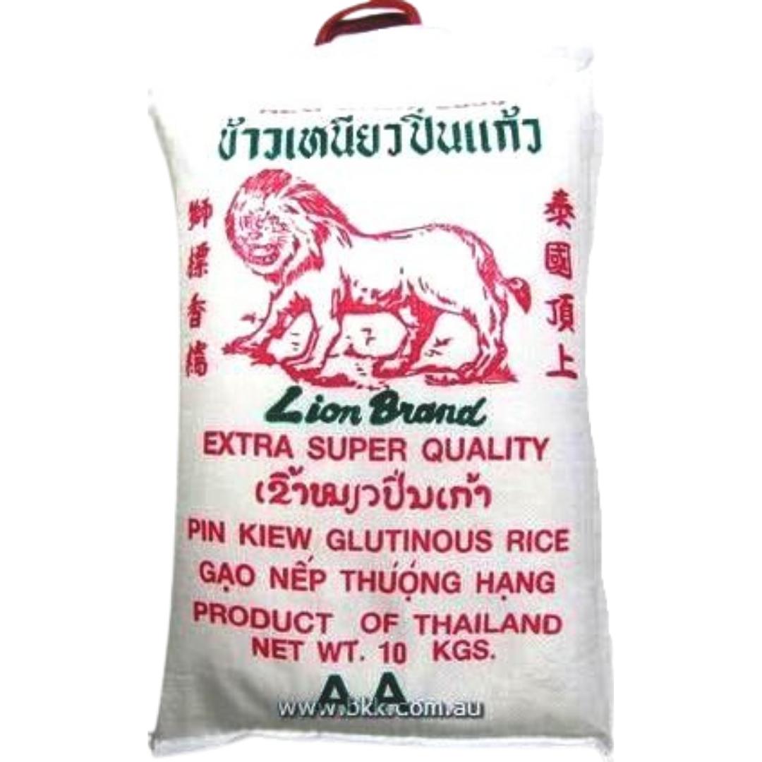 Image presents Lion Glutinous Rice 10kg.(New Crop 2022)