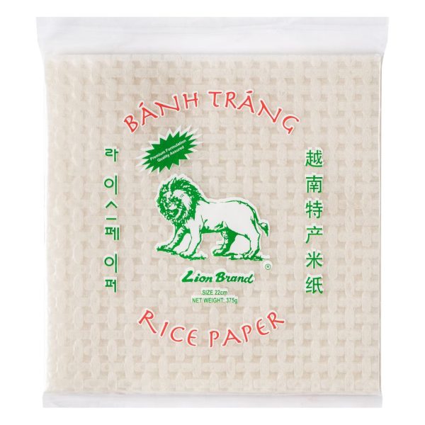 image presents Lion rice paper Square 30x375g