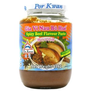 Image presents Pkwan Bo Hue Spicy Beef Pste 24x454g.