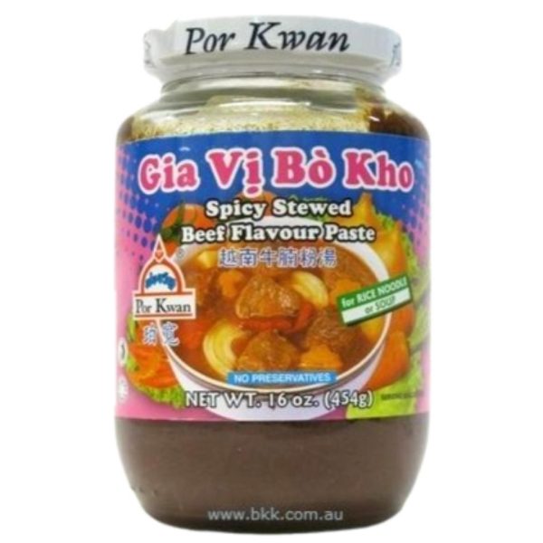 Image presents Pkwn Spicy Stewed Beef Bo Kho 24x454g.
