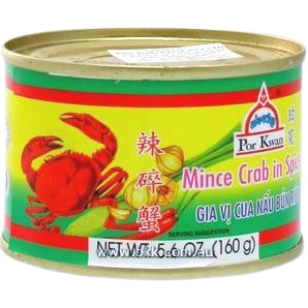 Image presents Pokwan Mince Crab In Spice 48x160g.