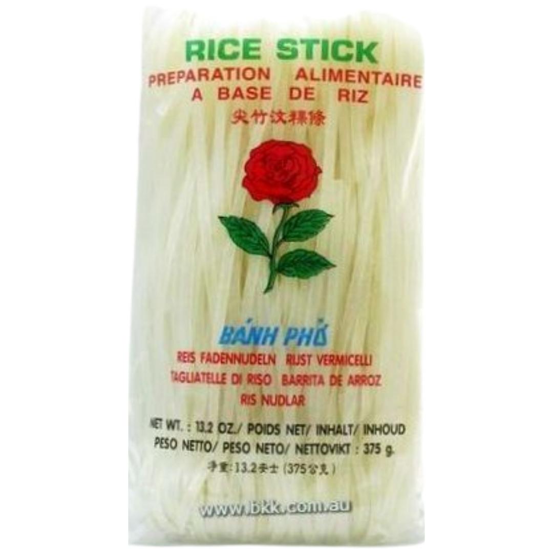 Image presents Rose Rice Stick 3mm. 30x375g Red