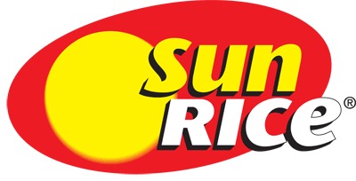 Image presents Sun Rice brand logo
