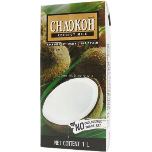 Image presents Chaokoh Coconut Milk 12x1ltr.(Brown)