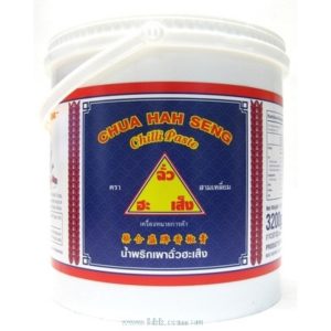 Image presents Chua Hah Seng Chilli Paste 4x3200g.