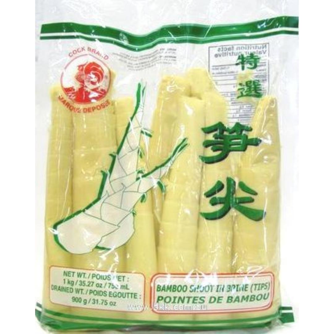 Image presents Cock Bamboo Shoot Tip 15x1kg.(Pkt)