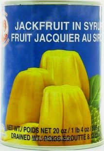 Image presents Cock Brand Jackfruit in Syrup