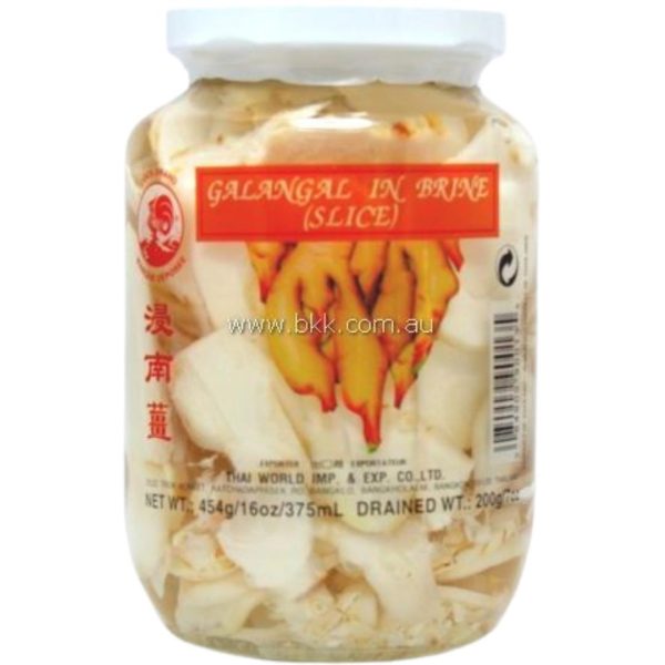 Image presents Cock Pickled Galangal Slice 24x454g