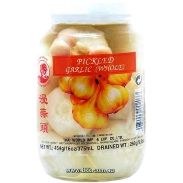 Image presents Cock Pickled Garlic 24x454g