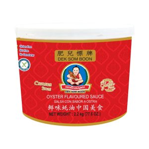 Image presents Dek Som Boon (Healthy Boy) Oyster Sauce (Chinese) 6x2.2kg