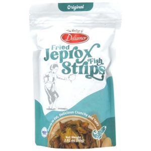 Image presents Dellamor Fried Jeprox Fish Strips 24x80g