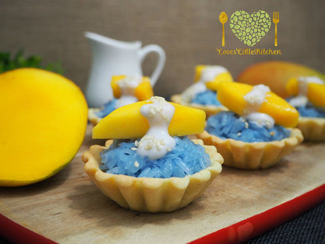 Image presents Feature Image Recipe Mango Sticky Rice Tart With Coconut Sauce