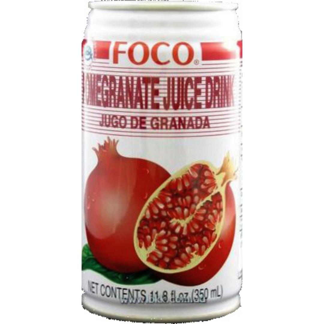 Image presents Foco Can Pomegranate Juice 24x350ml