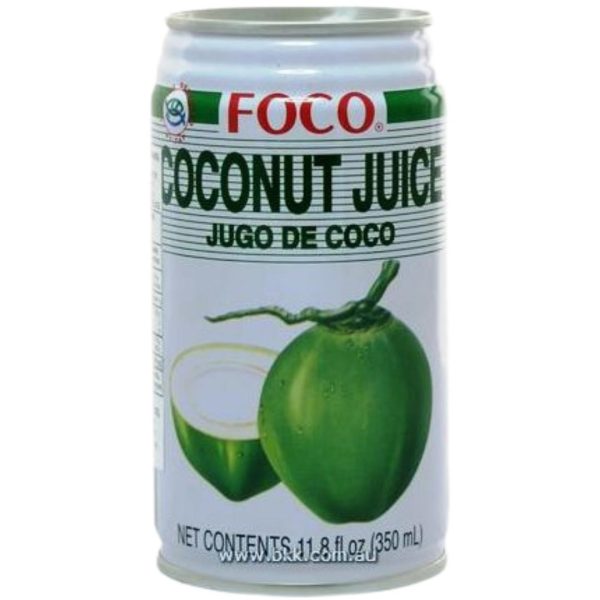 Image presents Foco Coconut Juice 24x350ml