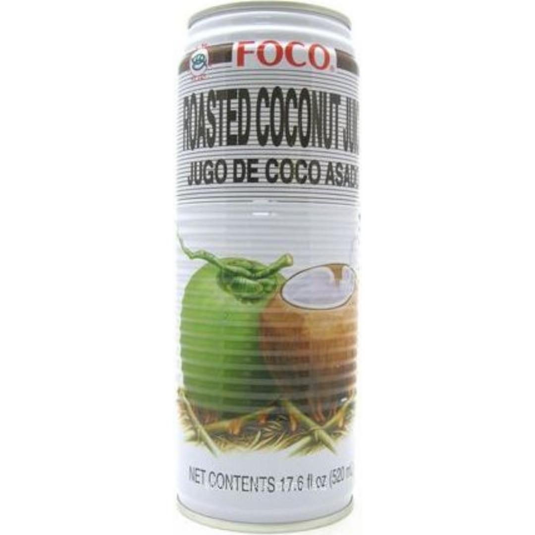 Image presents Foco Roasted Coconut Juice 24x520ml