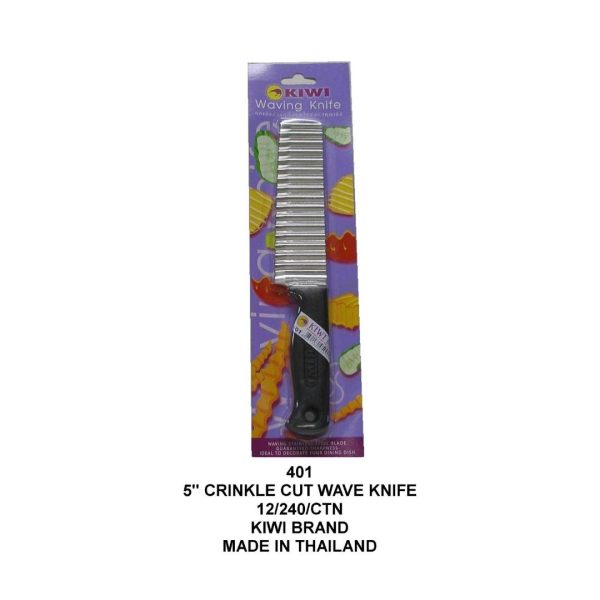 Image presents Kiwi Crinkle Cut Wafe Knife#401 1x20doz