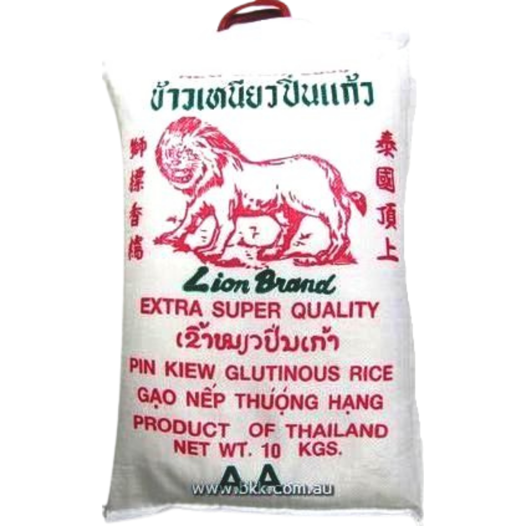 image presents lion brand rice