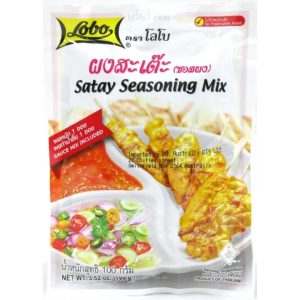 Image presents Lobo Satay Seasonning 10x12pktx100g.