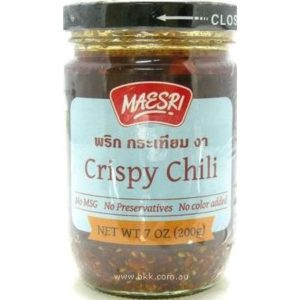 Image presents Maesri Crispy Chili 12x200g