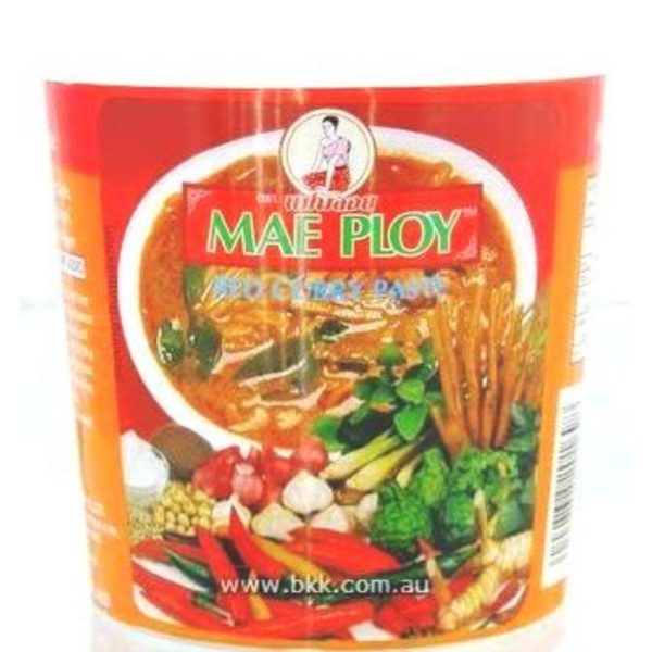Image presents Mae Ploy Red Curry Paste 12x1kg