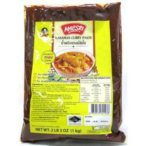 Image presents Mae Sri 10x1kg.masman Curry Paste No Tub