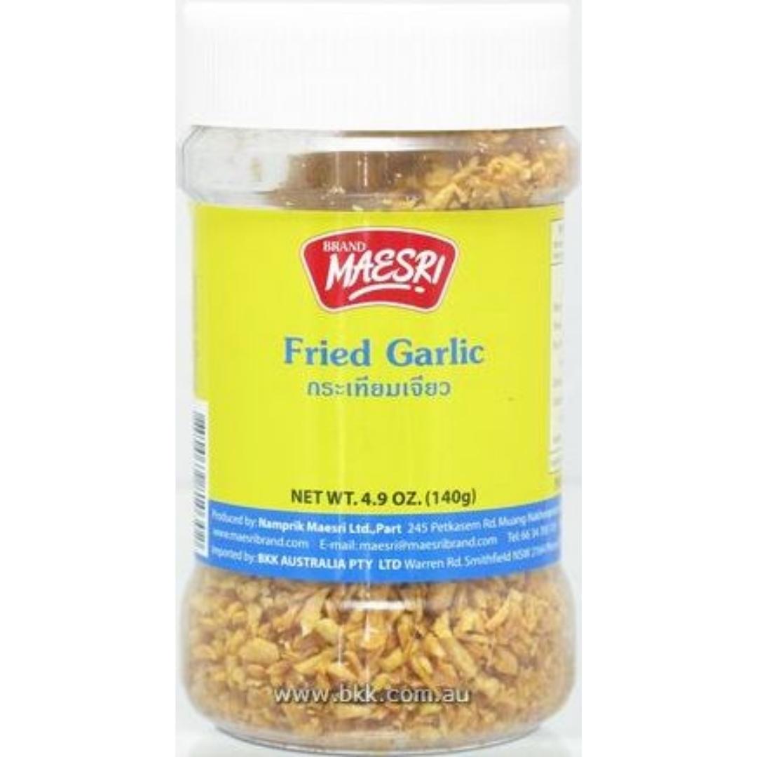 Image presents Mae Sri Fried Garlic 12x140g