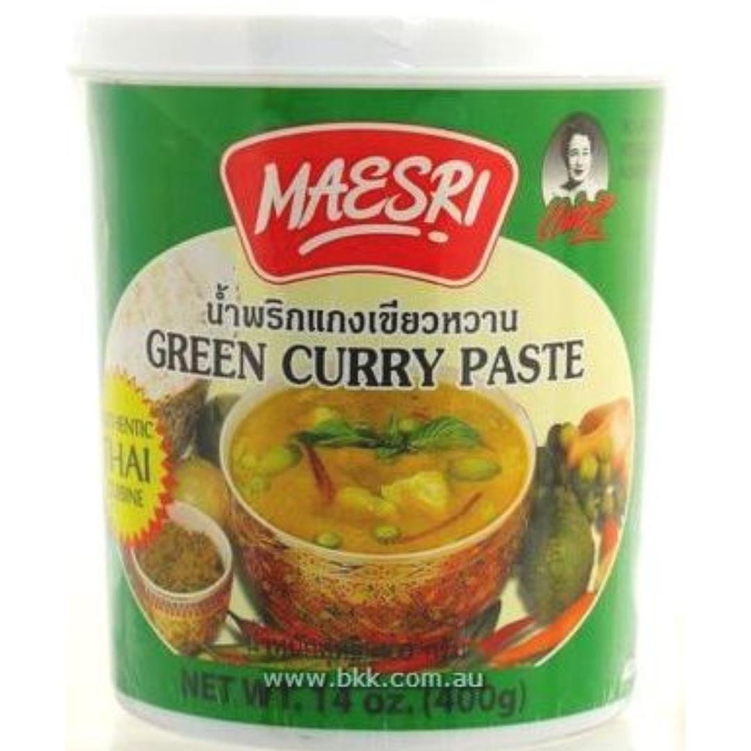 Image presents Mae Sri Green Curry Paste 12x400g (Tub)
