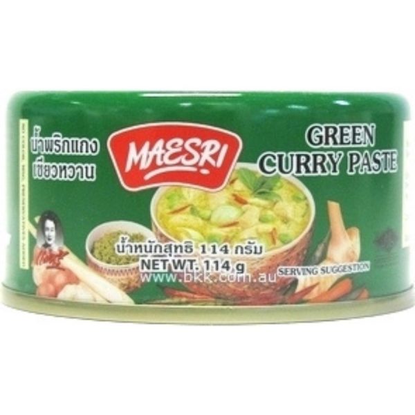 Image presents Mae Sri Green Curry Paste 48x114g