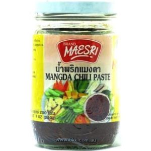 Image presents Mae Sri Mangda Chilli Paste 24x200g