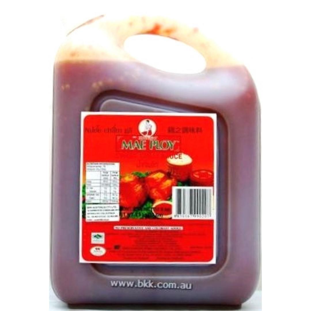 Image presents Maeploy Sweet Chilli Sauce 3x5.9 Kg.