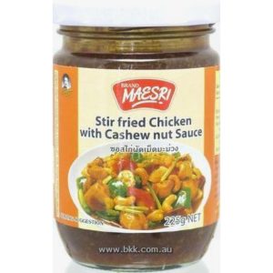 Image presents Maesri Chick/cashew Nut Sau.12x225g.