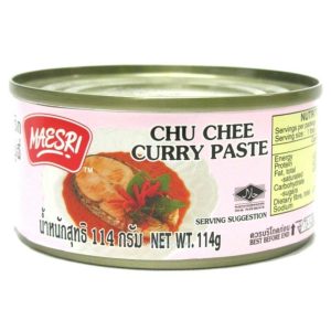 Image presents Maesri Chu Chee Curry Paste 48x114g.