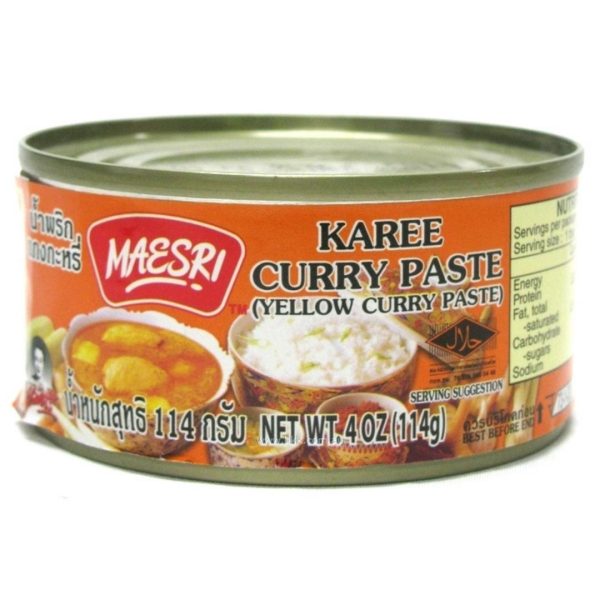 Image presents Maesri Karee Curry Paste 48x114g.