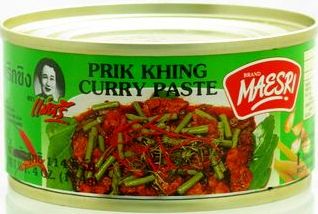 Image presents Maesri Pad Prik Khing Curry Paste (SKU 625.11)