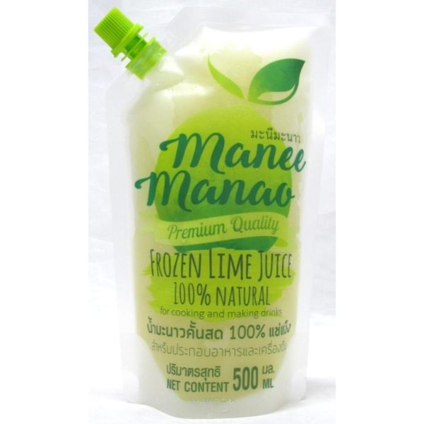 Image presents Manee Manao Fz Lime Juice 100% 20x500ml