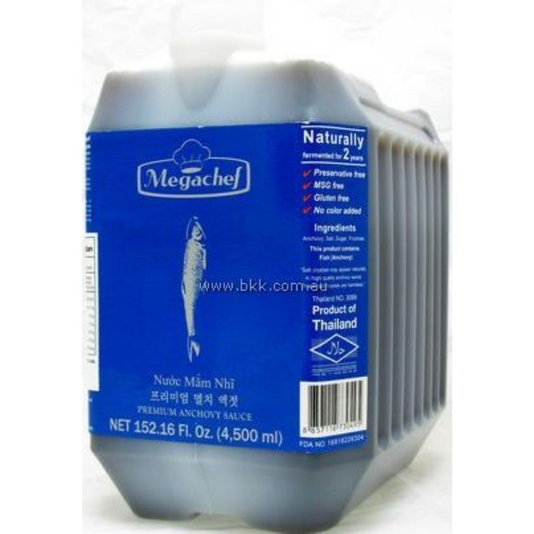 Image presents Megachef Nuoc Mam Nhi Anchovy 3x4.5 Ltr