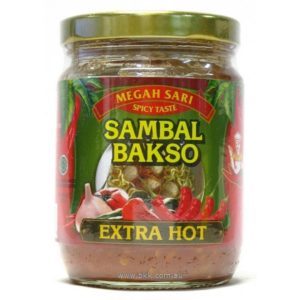 Image presents Megah Sari Sambal Baso Xtra Hot 24x250ml