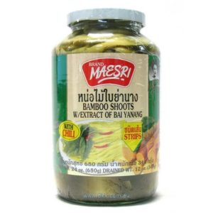 Image presents Maesri Bamboo Shoot/yanan With Chili 12x680g