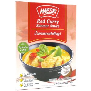 Image presents Ms Foil Pouch Red Curry Simmer 12x250g