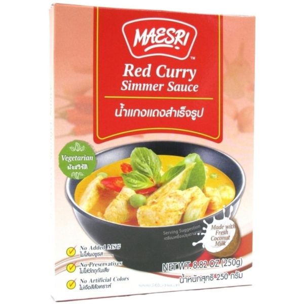 Image presents Ms Foil Pouch Red Curry Simmer 12x250g