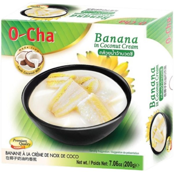 Image presents O-cha Banana In Coconut Cream 12x200g