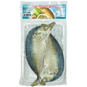 Image presents O-cha Blanched Mackeral(Platu)25x1tray