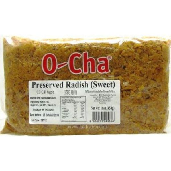 Image presents O-cha Chinese Turnip Chop Sweet 24x454g