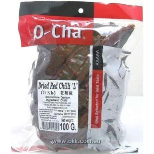 Image presents O-cha Dry Chili (L)100x70g