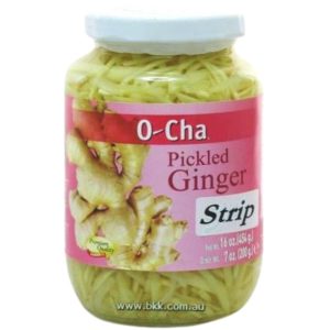 Image presents O-cha Ginger Strip 24x454g.