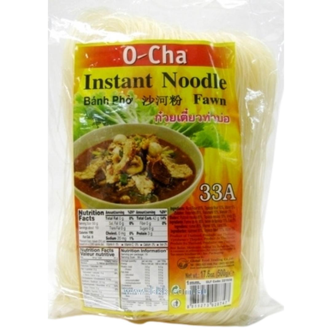 Image presents O-cha Instant Noodle 1mm(Tha Bo) 24x500g