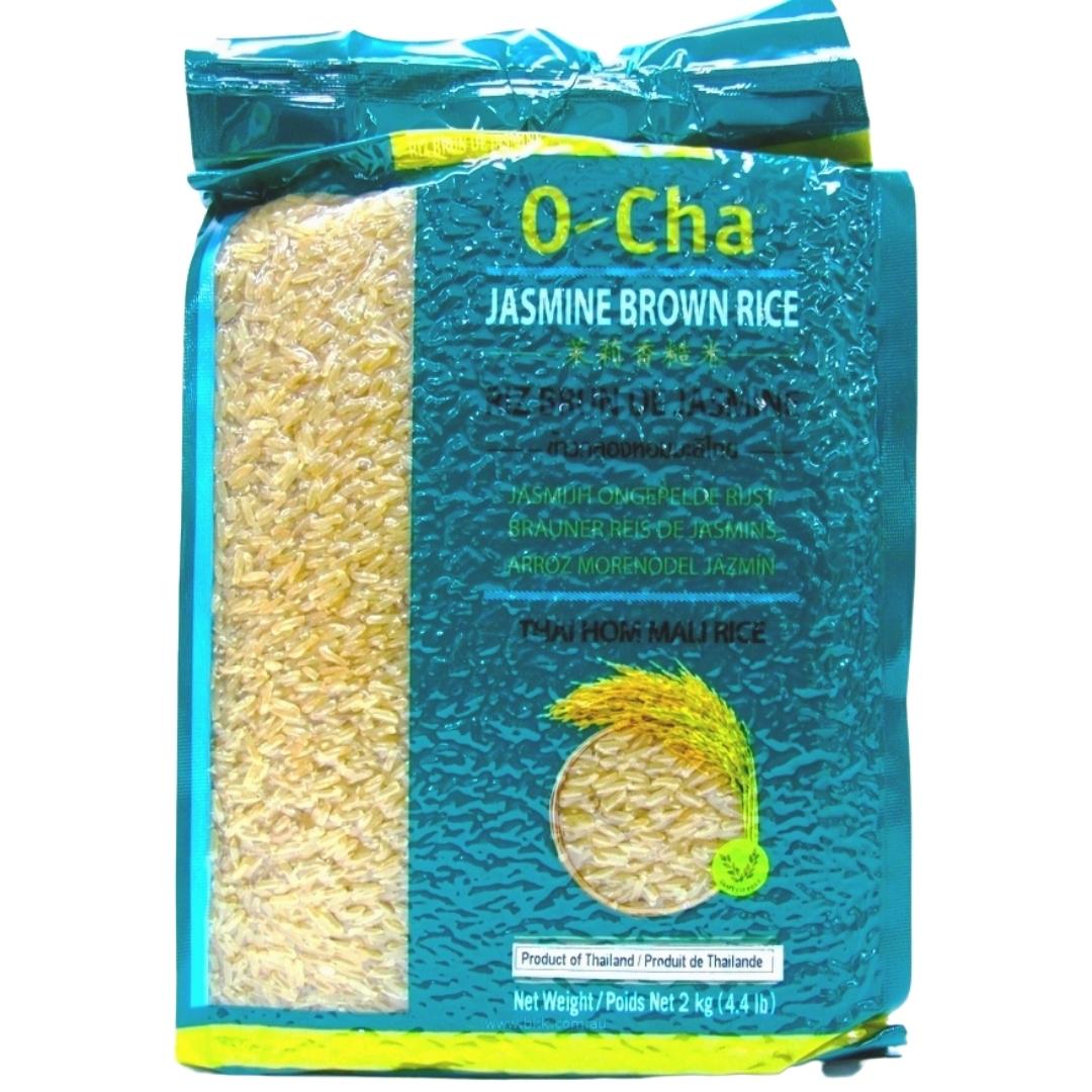 Image presents O-cha Jasmine Brown Rice 10x2kg