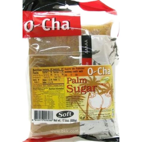 Image presents O-cha Palm Sugar 24x500g.(Soft-bag)