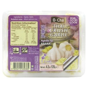 Image presents Ocha Frozen Crushed Garlic Cube 24x120g