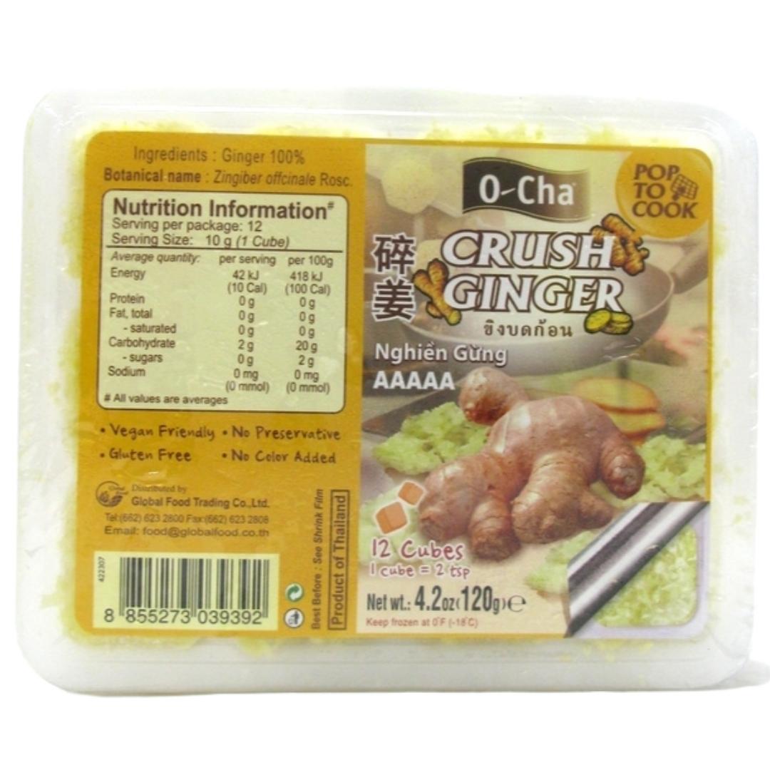 Image presents Ocha Frozen Curshed Ginger Cube 24x120g